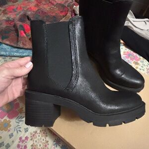 Lucky Brand Black Ankle Boots